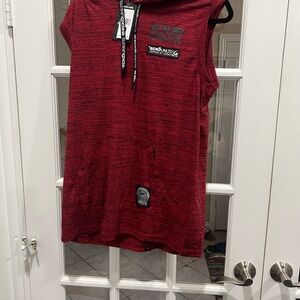 Ecko Unlimited Red Sweatshirt Hoodie with Zipper